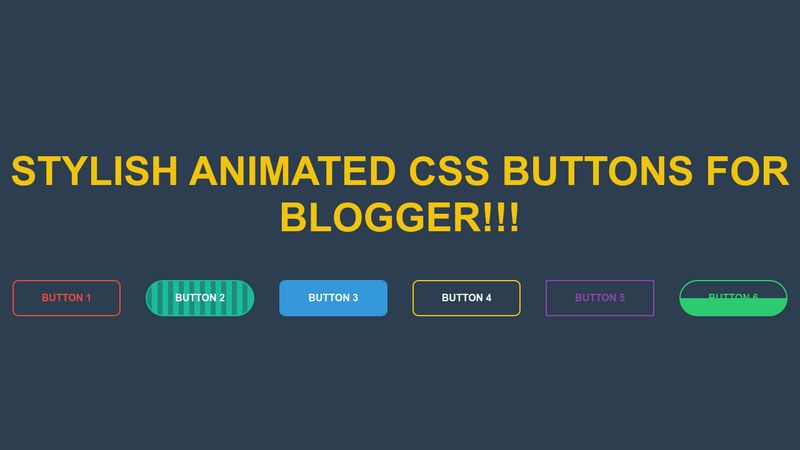 Stylish Animated CSS Buttons