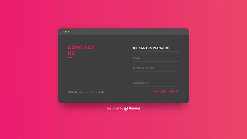 Contact Us - UI Challenge