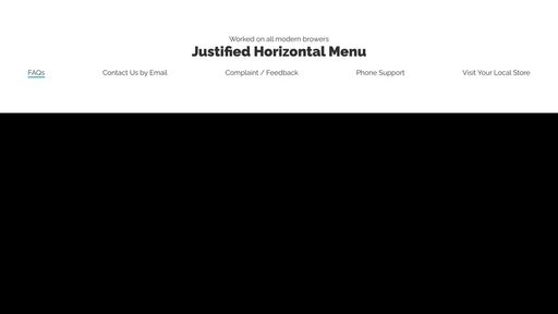 Justify Horizontal Menu - Script Codes