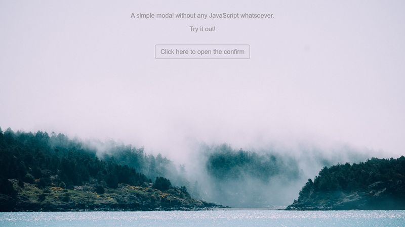 CSS only modal