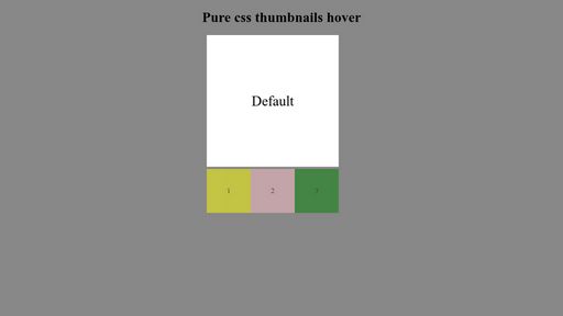 Pure css thumbnails hover
