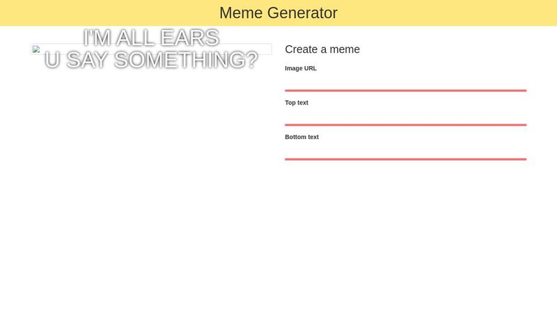 Meme Generator Template