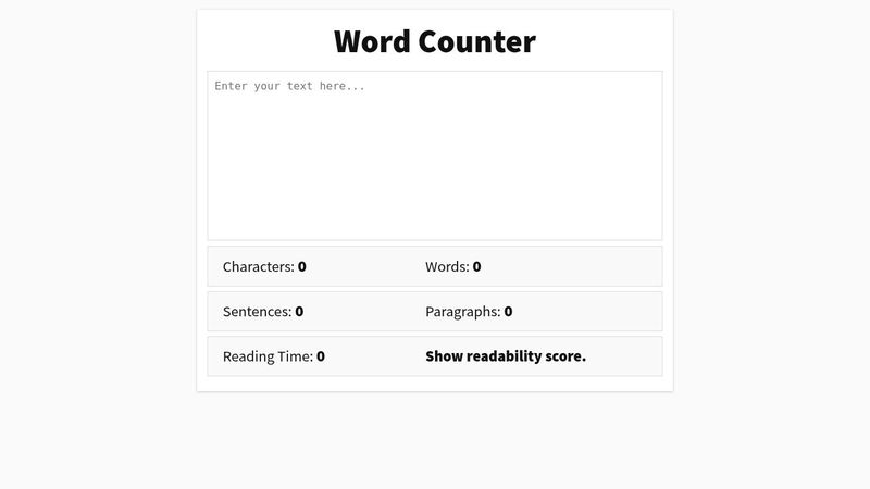 Word Counter