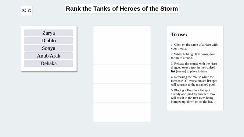 Drag And Drop List Drag And Drop List