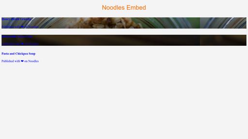 Noodles Embed - Script Codes