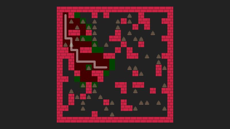 Pathfinding through Maze (A* search algorithm)