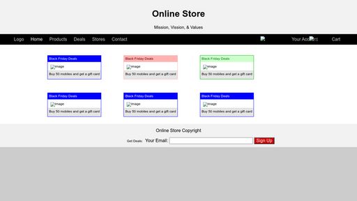 Online Store Layout - Script Codes