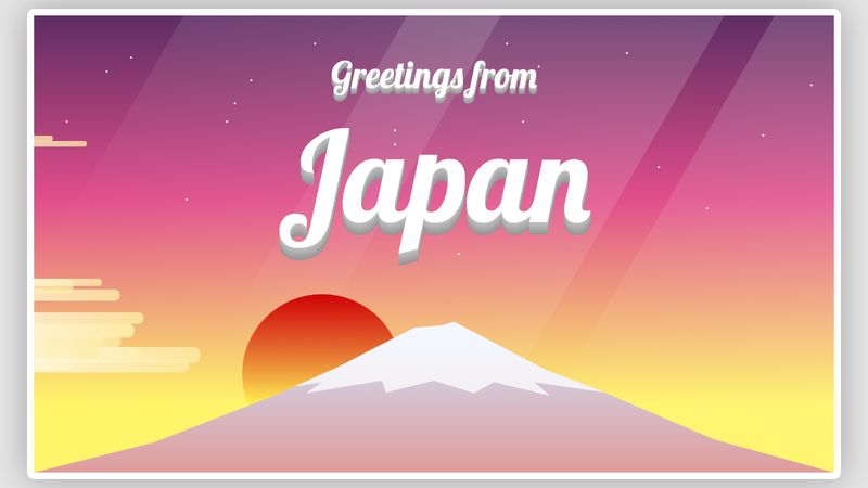 CSS Postcard: Greetings from Japan