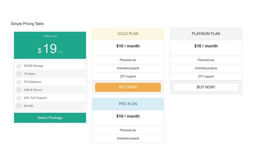 Combining pricing tables - Script Codes