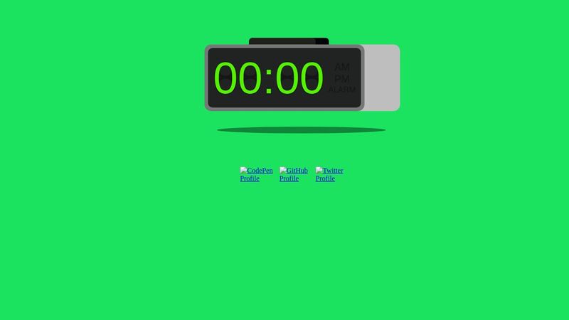 Css js digital clock 12 hours format