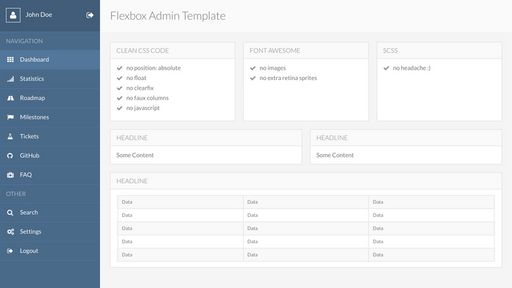 Flexbox Admin Template - Script Codes