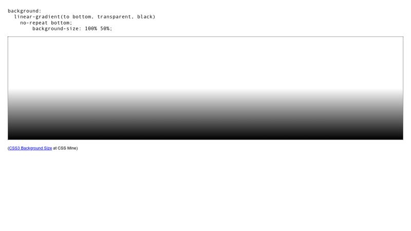 CSS3 Background Size with gradient