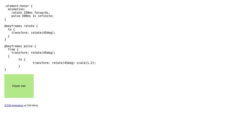 CSS3 Animations: multiple animations demo CSS3 Animations: multiple animations demo