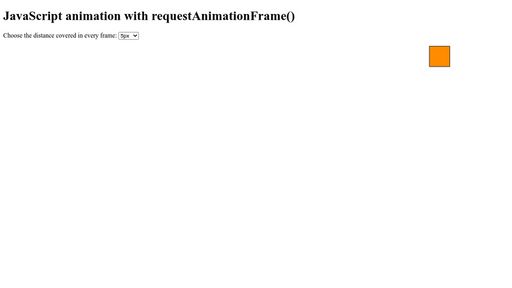 JavaScript animation with requestAnimationFrame - Script Codes