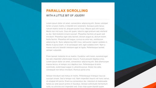 Parallax scrolling background - Script Codes