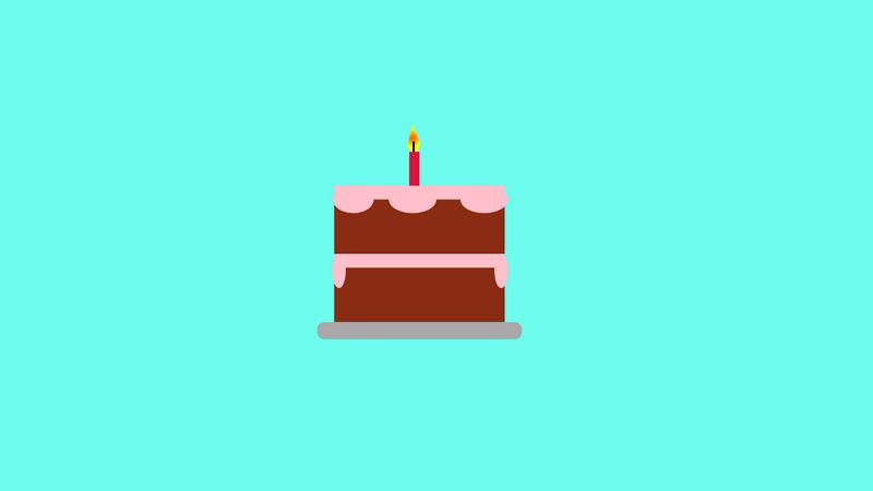 Birthday cake - css drawing