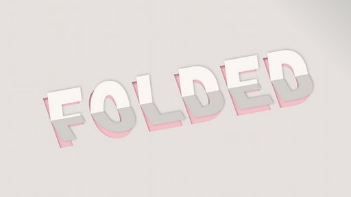 CSS only 3D paper fold text effect - Script Codes