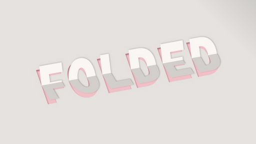 Animated CSS only 3D paper fold text effect - Script Codes