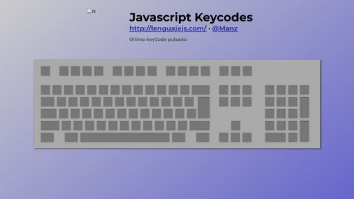 JS Keyboard Keycodes - Script Codes