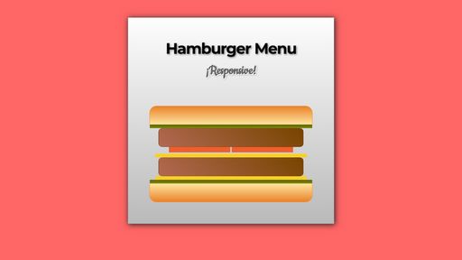 CSS Responsive Hamburger menu - Script Codes