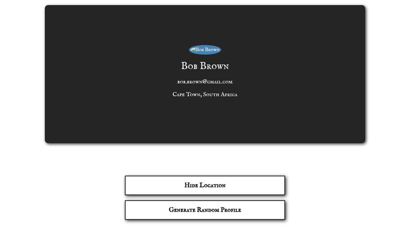 Random Profile Generator | Vue.js