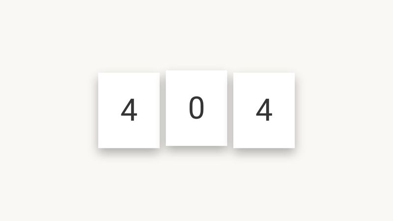 Error 404 Animation