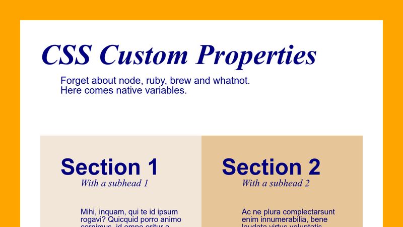 CSS Custom Properties