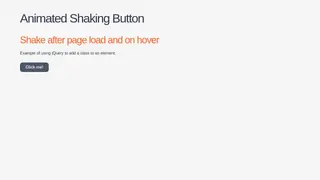 Animated Shaking Button Animated Shaking Button