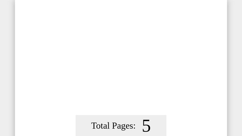 Get total page count for printing