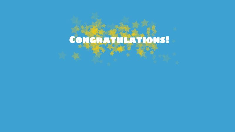 congratulations animation css