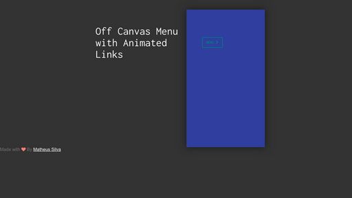 Off canvas menu - Script Codes
