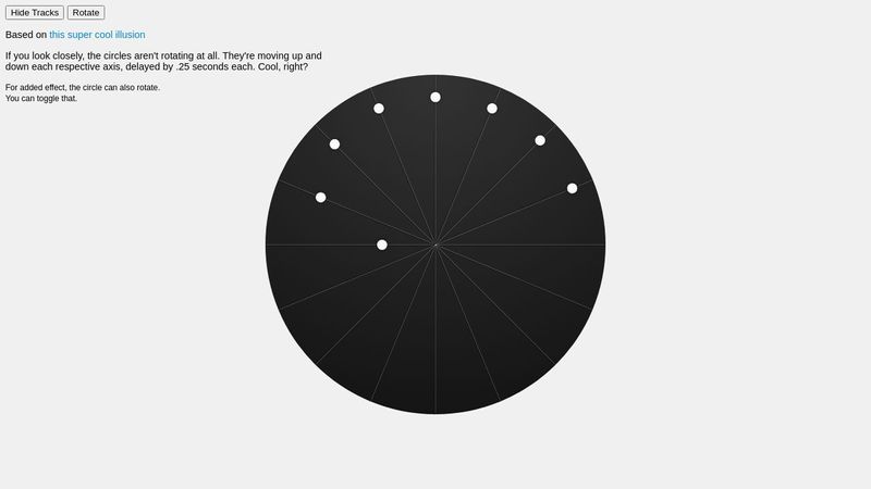 Circle Rotation Illusion in CSS Circle Rotation Illusion in CSS