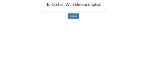 To Do List with Delete - Script Codes
