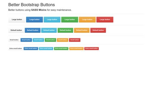 Better Bootstrap Buttons - Script Codes