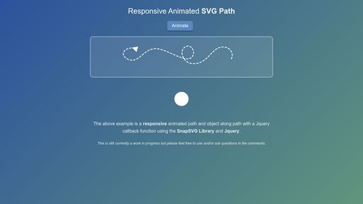 Animated Resposnive SVG Path - Script Codes