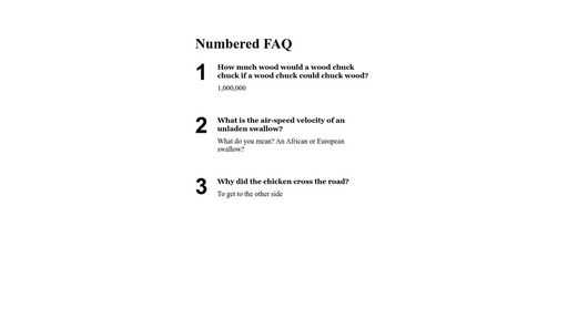 Numbered FAQs - Script Codes
