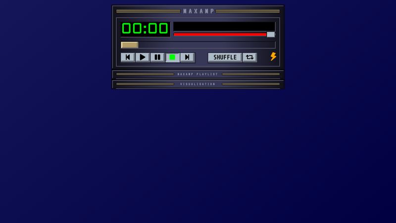 winamp clone (html, css, js)