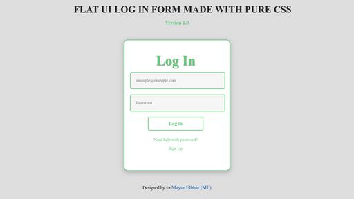A simple log in form made with css - Script Codes