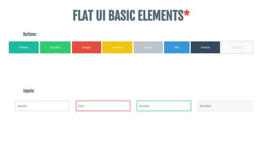 FLAT UI ELEMENTS - Script Codes