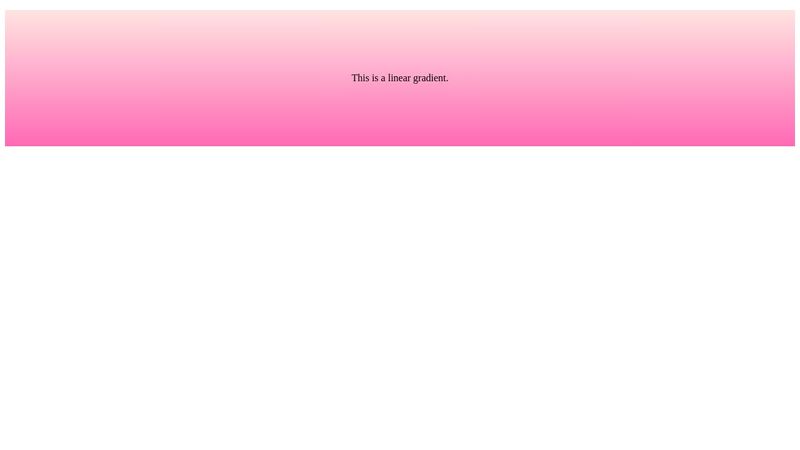 Example of linear gradient