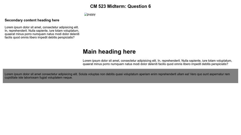 CM 523 Midterm: Q6