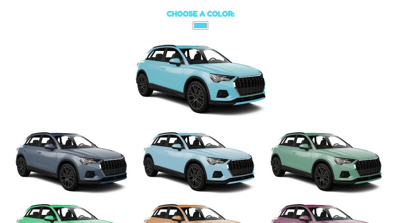 Car Color Change w/ HTML Color Input