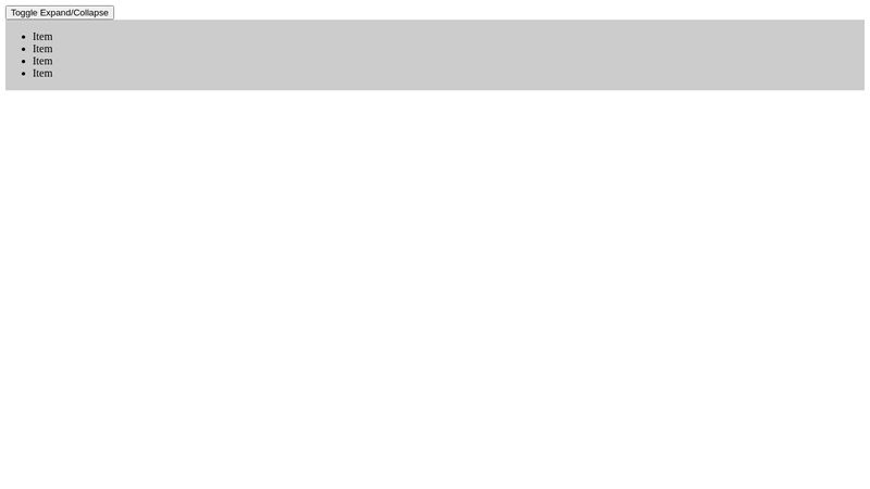 Expand/Collapse CSS Transition Expand/Collapse CSS Transition