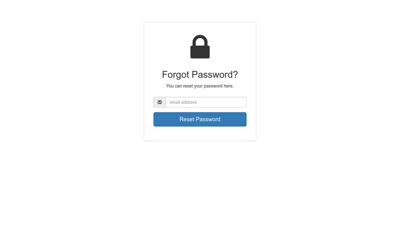 Forgot Password Template Free Download
