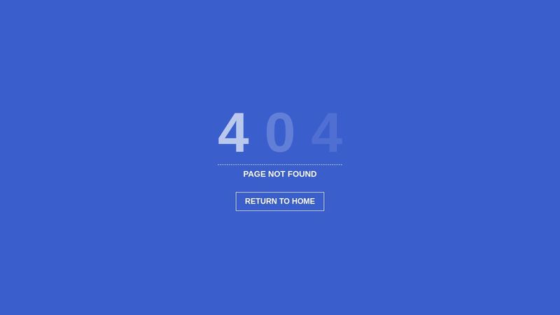 Simple 404 Page