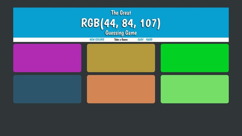 Color Picker Guessing Game