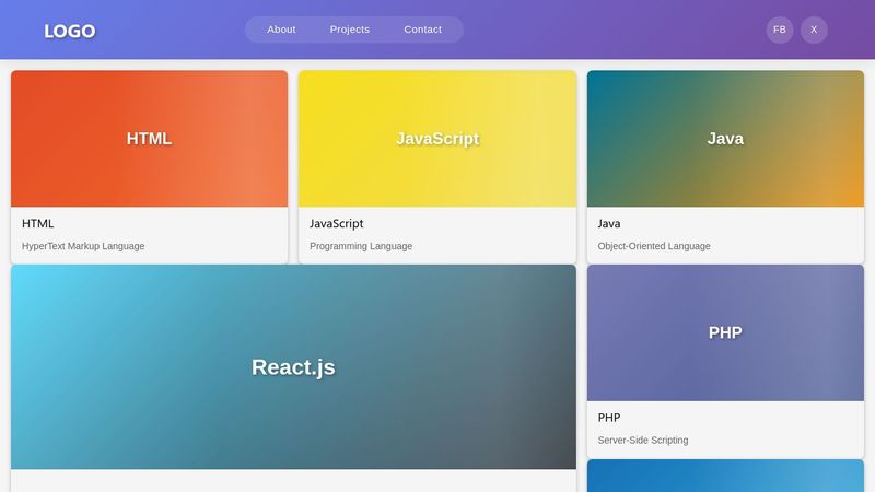 Template for html Box