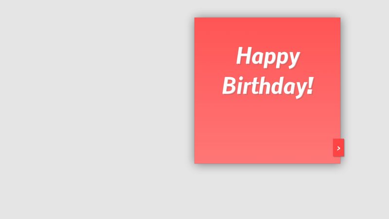 Birthday Wishes Codepen