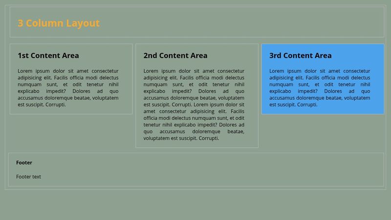 3 Column Layout 13.11