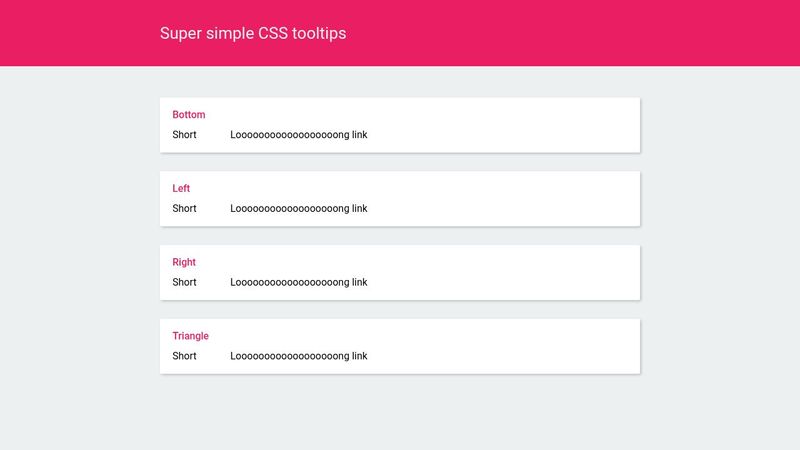 Super Simple CSS Tooltips